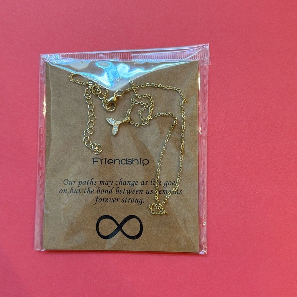 Friendship Whale Tail Necklace